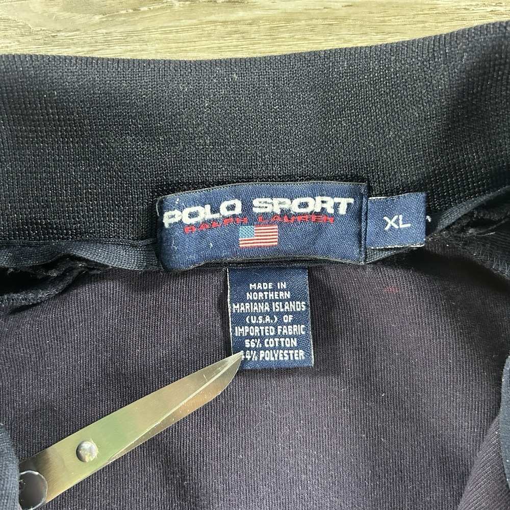 Polo‎ Sport Mens XL Navy Blue Full Zip Athletic Performance Track Jacket - Picture 5 of 10